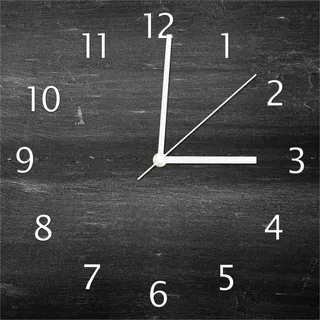 Wallario Design Wanduhr Dunkler schwarzer Stein - Muster - Steinoptik aus Echtglas, Größe 30 x 30 cm - Schwarz