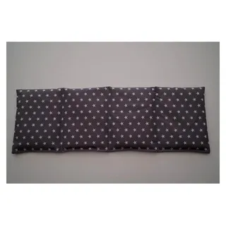 Kirschkernkissen 4-Kammern 50cm x 17cm grau mit weißen Sternen