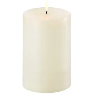 uYuni LED Stumpenkerze 10,1 x 15 cm beige