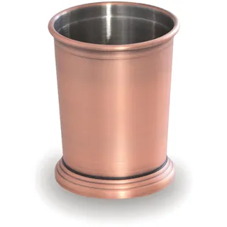 Lacor - 62187 - Julep Becherglas, Kupferbeschichtung matt, Vintage-Design, ideal für Cocktails und kalte Getränke, Edelstahl 18/10, 350 ml