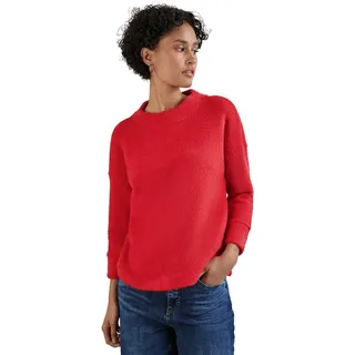 STREET ONE Damen Flauschiges Shirt,Mandarin Red,42