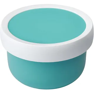 Mepal "Fruchtbox mit Gabel Campus Snackbox für Kinder - Spülmaschinen- und mikrowellenfest - BPA-frei - 300 ml - Turquoise