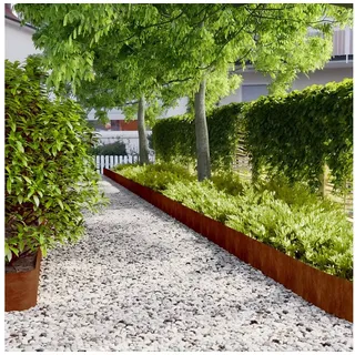 vidaXL Rasenkante 103 x 20 cm 10 Stück Braun