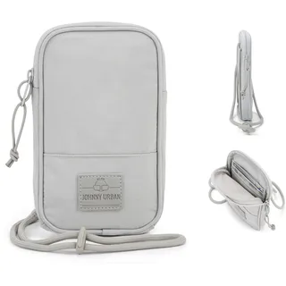 Johnny Urban Umhängetasche Herren & Damen Grau - Josh - Kleine Handytasche für Festival, Konzert & Urlaub - Handy Tasche Klein & Flach - Wasserabweisend