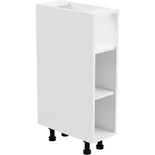 Kondela Niedriger Küchenschrank Aurora D20P - Weiß - Weiß