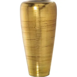 Bodenvase aus Keramik in Gold, 35 x 71 cm