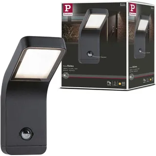 Paulmann Außenwandleuchte Aluminium 90x174mm 7,5W 500lm IP44 Bewegungsmelder anthrazit