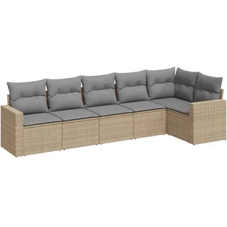 VidaXL 3251326, Hellgrau, Rattan, Stahl, 110 kg, Erwachsene & Kinder, 655 mm, 620 mm - Hellgrau