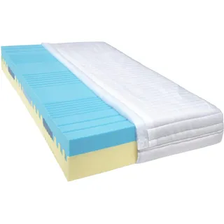 Sleeptex Kaltschaummatratze , Weiß , Textil , H2 , rechteckig , 180x200 cm , Austria Gütezeichen , Über- und Sondergrößen erhältlich, Bezug abnehmbar/waschbar, Ober- und Unterseite versteppt, für Hausstauballergiker geeignet, wendbar, klimatisierte Belüftungskanäle, optimale Belüftung, für verstellbare Lattenroste geeignet, Tragegriffe, atmungsaktiv, aktive Schulterzone, alternative Größen erhältlich , Schlafzimmer, Matratzen, Kaltschaummatratzen