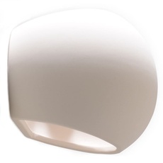 MiaLux AVALANCHE Keramik-Wandleuchte | Sehr vielseitiges, modernes Design | Austauschbares E27, 1 x 60 W | Weiß, 18 x 11 x 14,5 cm