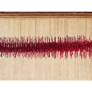 Dmora - Weihnachtsdekoration Pasterze, Weihnachtsdekor, Weihnachtsornament, Festliche Dekoration, Made in Italy, 2000x7 h7 cm, Rot