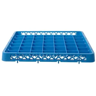 HENDI Aufsatz für Geschirrspülkorbb, Spülmaschinenkorb, Gläserkorb, für Gläser und Tassen, 49 Fächer, Polypropylen, 500x500x(H)45mm, blau