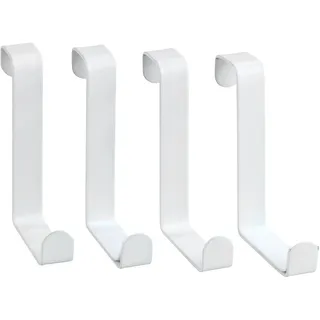 Wenko Türgarderobenhaken 4er Set Weiß matt