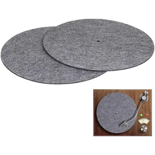 Alasum Filz-Plattenspieler Matte 11.61 Zoll Vinyl Slipmats Rutschfestes Schallplatten-Schutzmatte Anti-Vibrations-Pad Für Klangverbesserung Und Plattenteller Schutz