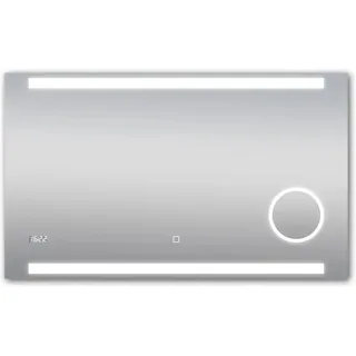 DSK Design LED-Lichtspiegel Silver Conde 100 cm x 60 cm