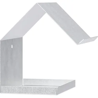 Alberts 355067 Vogelhäuschen Spitzdach | Vogelfutterhaus aus Stahl in verschiedenen Trendfarben | Vogelhaus zum aufhängen oder hinstellen | Größe 145 x 150 x 180 mm