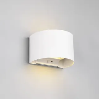 Trio Außenwandleuchte Metall 16x10x11,5 cm inkl. Bewegungsmelder weiß