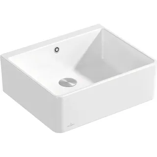 Villeroy & Boch Spülstein 636001R1 rechts Einbau Keramik weiß alpin Ablaufgarnitur 595 x 500 mm