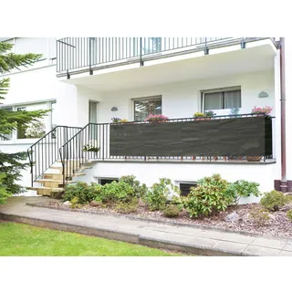 Balkonbespannung Anthrazit 90 cm x 500 cm