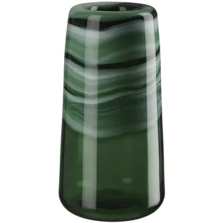 Gilde Tischvase GILDE Verde grün, B:18cm H:34cm T:18cm, Glas, Vasen, Tischvase, handgearbeitet, mundgeblasen,
