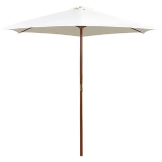 vidaXL Sonnenschirm 270 x 270 cm Cremeweiß