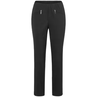 7/8-Hose GOLDNER "Stretchhose LOUISA, dehnbar & mit Taschen", Damen, Gr. 44, N-Gr, schwarz, Obermaterial: 67% Baumwolle CO. 28% Polyamid PA. 5% Elasthan EL., normal, Hosen 7/8-Hose, Ohne