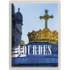 Blechschild 30x40 cm - Lourdes Sanctuary Of Our Lady Gescenk