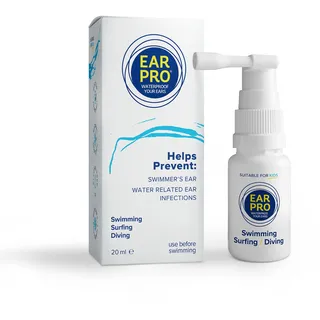 Ear Pro Ohrenspray für Kinder & Erwachsene – Schutz vor Wasser im Ohr – Natürliche Alternative zu Ohrstöpseln beim Schwimmen, Surfen, Tauchen – Bis zu 200 Anwendungen