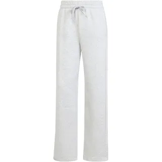 adidas Essentials Small Logo Feel Cozy Open Hem Joggers Light Grey Heather / White L