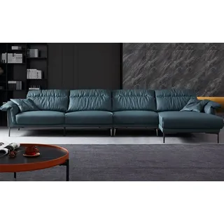 Wohnzimmer L-Form Modern Elegant Wohnlandschaft Neu Design Sofa Couch Polsterung - Blau