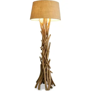 Lampe Stehlampe 155cm Holz Holzlampe Unikat natur Treibholz Leuchte