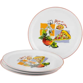 CreaTable Pizzateller Milano Sofia 30 cm weiß 4er Set