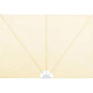vidaXL Faltbarer Terrassen-Seitenfächer Creme 300×200 cm - Creme