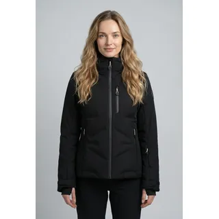 Skijacke ICEPEAK "ICEPEAK FLOVILLA", Damen, Gr. 44, schwarz (basic schwarz), Obermaterial: 100% Polyester. Futter: 100% Polyester. Wattierung: 100% Polyester, Jacken Skijacke, wasserdicht, winddicht, aus Polyester, atmungsaktiv