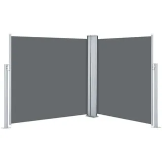 vidaXL Ausziehbare Seitenmarkise Anthrazit 120 x 600 cm - Grau