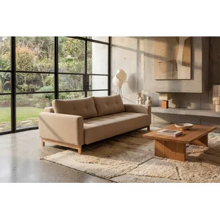 Innovation Living Schlafsofa Polyester 3-Sitzer Braun