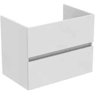Ideal Standard Badezimmerunterschrank Eurovit+ 70 cm Waschtischunterschrank zur Wandmontage mit 2 Schubladen, R0261WG, Weiß