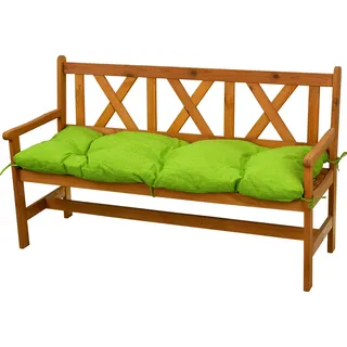 AMPO Bankauflage Bankkissen Sitzkissen Polser für Gartenbank Hollywoodschaukel 140 cm - Grün