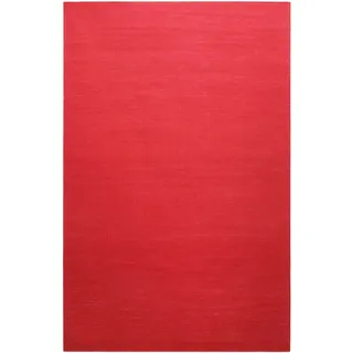 Teppich GREEN LOOOP "Nizza", rot, B:160cm H:5mm L:230cm, Baumwolle, Teppiche, Teppich, Baumwollteppich, handgewebt, natürlich, einfarbig, weich, modern