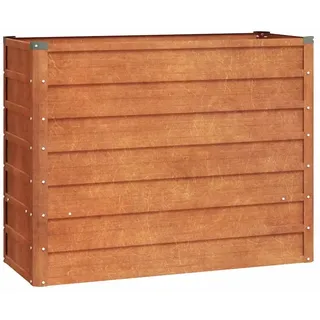 vidaXL Hochbeet Rostig 100 x 40 x 77 cm Braun