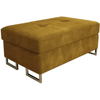masseno Pouf Barlet Textil 100 x 41 x 60 cm Gelb