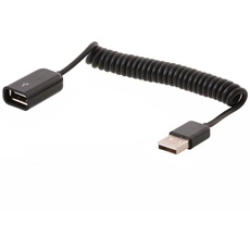 Bild USB 2.0 Spiralkabel Verlängerung A/A Buchse 0.2-0.6m (83163)