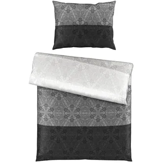 Esposa Bettwäsche , Schwarz , Textil , Streifen , 140x200 cm , Textiles Vertrauen - Oeko-Tex® , 100% feinster Baumwollsatin mit Seiden-Finish, weiche und anschmiegsame Oberfläche , Heimtextilien, Bettwäsche & Leintücher, Bettwäsche, Satin-Bettwäsche