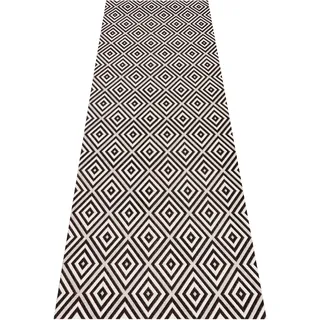 HANSE HOME Karo Outdoor-Teppich 80 x 200 cm Schwarz
