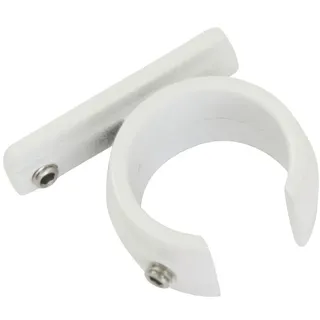 GARDINIA Vorhangstange Ring-Adapter 1-läufig Ø 20 mm 240 cm Weiß