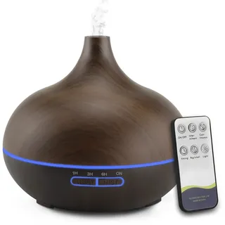 Elektrisch 7 Farben LED Ultraschall Luftbefeuchter 500ml Aroma Diffuser Aromatherapie Duftlampe Öle Diffusor,