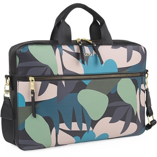 SKPAT - Laptoptasche - Frauen Laptoptasche. Businesstasche. Aktentasche und Schultertasche in einem - Business Taschen Damen. Handtasche Damen Umhängetasche, Blätter