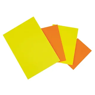 APLI 040950 50 Produktreihe Neon nicht löschbar Blumen Karton, 210 x 297 mm, 780 g, jaune-orange