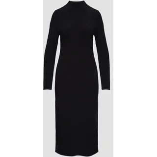 S.Oliver - Strickkleid, mit Stehkragen, Damen, schwarz, 34