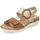 Damen Riemchensandalen R6853 Frauen Sandalen lose Einlage Strandschuhe Riemen Riemchen halteriemen Sommerschuhe metallic 90 40 EU
